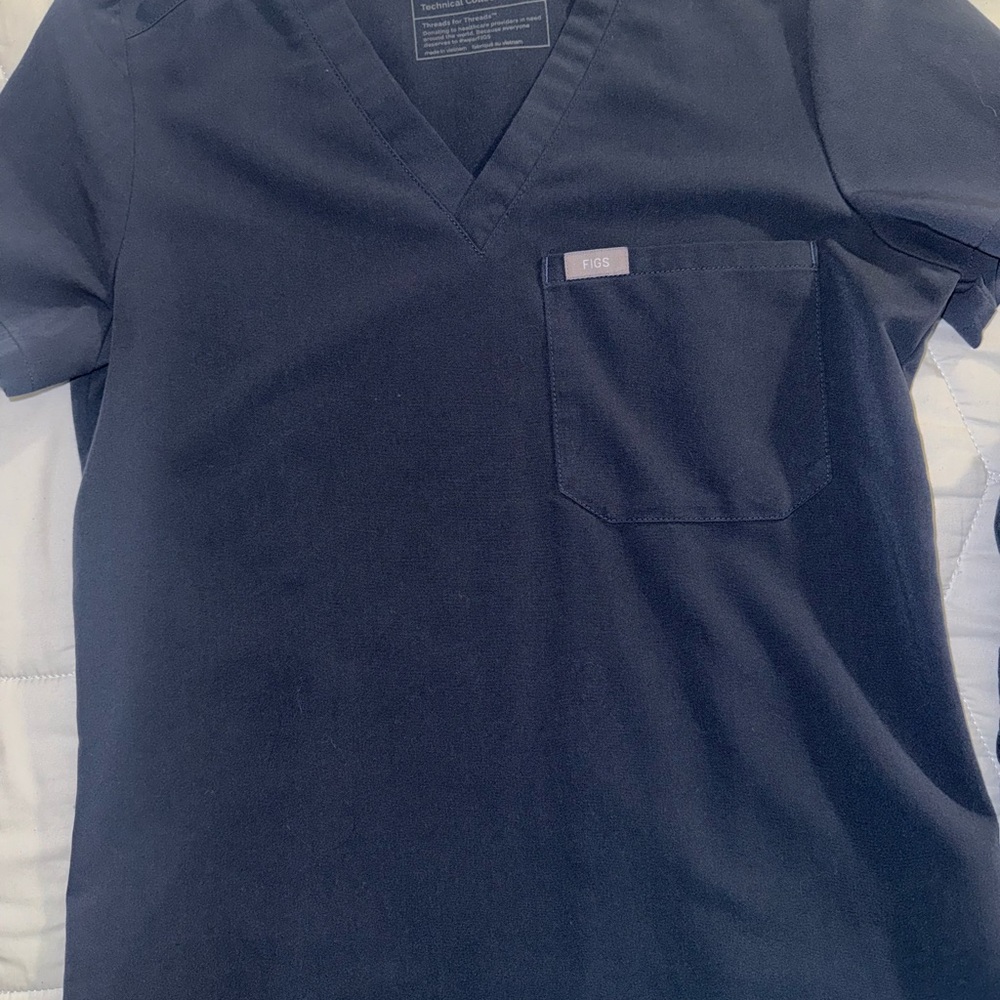 Figs womens Navy Blue Catarina top